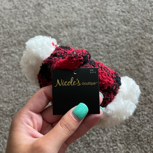 Holiday Fuzzy Socks/Slippers - Picture 3 of 3